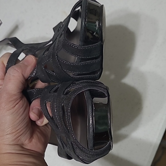 Nine West platform heeled sandals size 8 - Picture 6 of 14